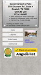 Mobile Screenshot of danielcarport.com